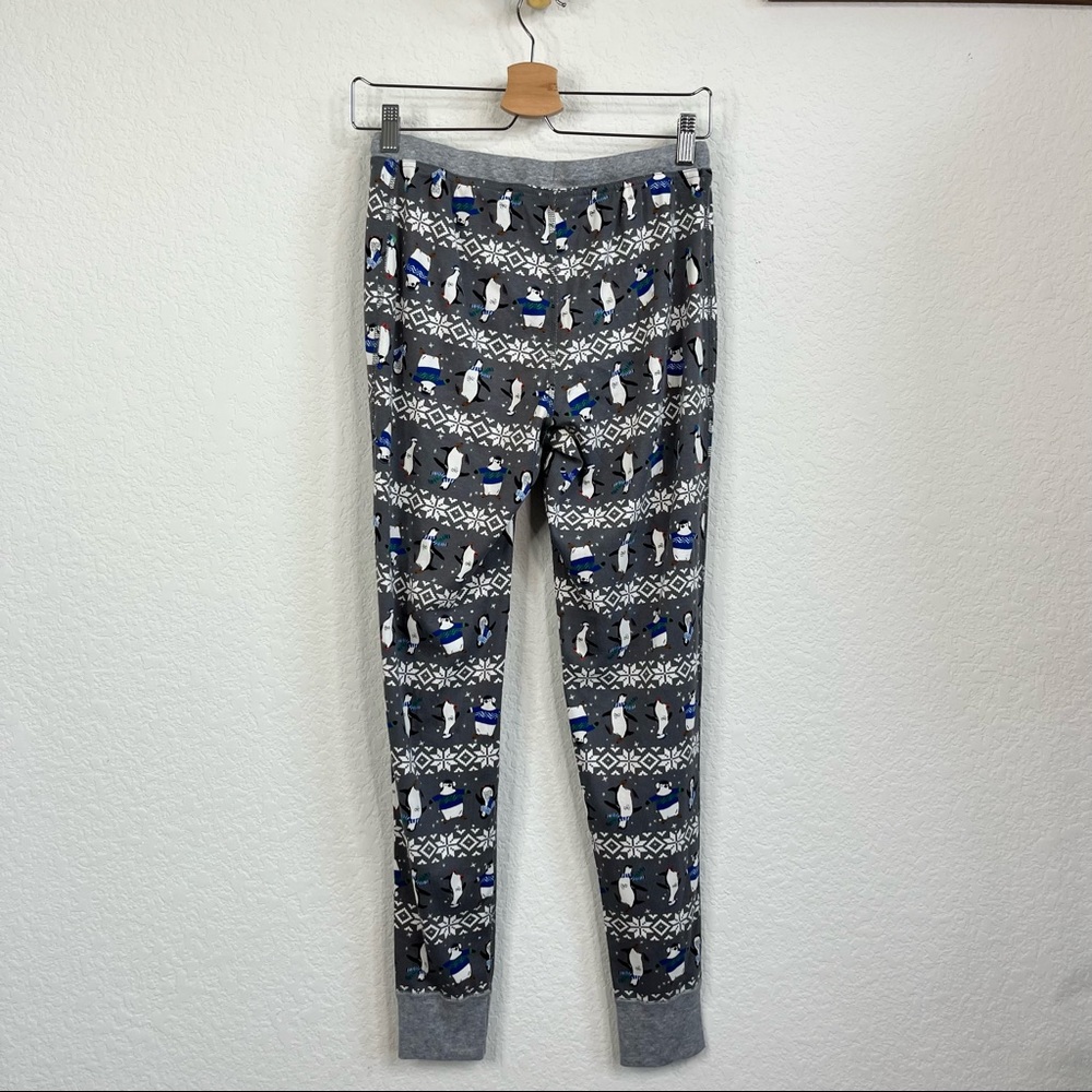 Hanna Andersson Snow Man Snowflake Jogger Pajama Pants